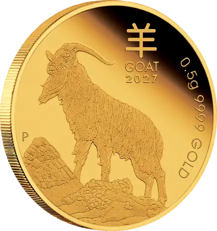 0.5g Lunar III Cabra | Oro | 2027 | Blister