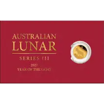 0.5g Lunar III Ziege Goldm&uuml;nze | 2027 | Blister