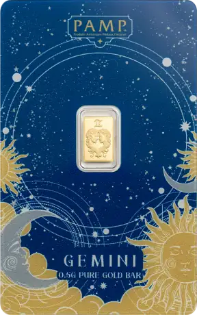 0.5g Zodiac Gold Bar | PAMP | Gemini