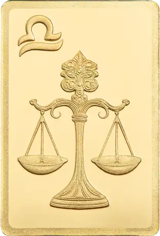 0.5g Sternzeichen Goldbarren | PAMP | Waage