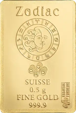 0.5g Sternzeichen Goldbarren | PAMP | Waage