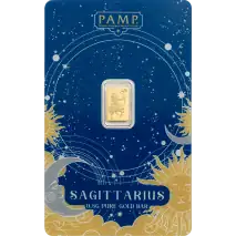 0.5g Zodiac Gold Bar | PAMP | Sagittarius