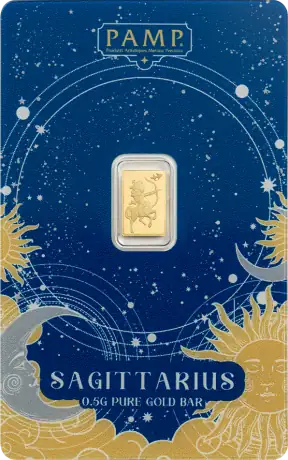 0.5g Zodiac Gold Bar | PAMP | Sagittarius