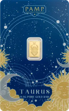 0.5 gr Zodiacale Lingotto d'oro | PAMP | Toro