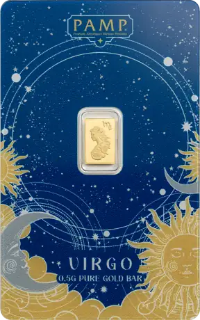 0.5g Zodiaco Lingote de Oro | PAMP | Virgo