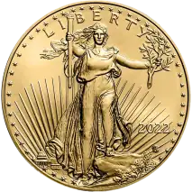 1/10 oz American Eagle d'oro | 2022