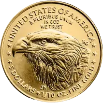 1/10 oz American Eagle d'oro | 2022