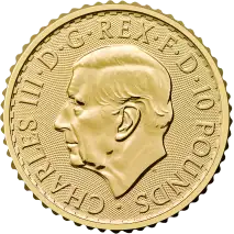 1/10 oz Britannia Charles III Gold Coin | 2027