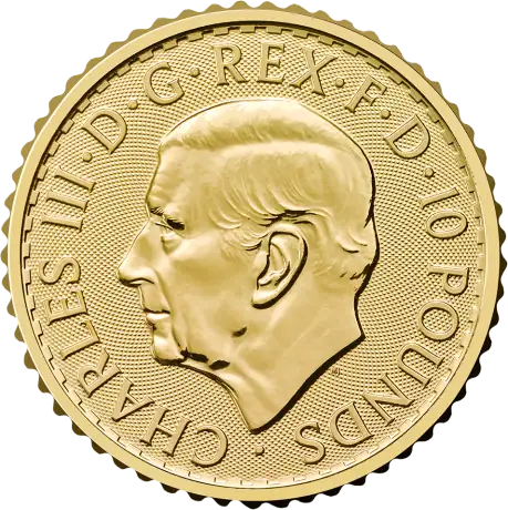 1/10 oz Britannia de Oro Carlos III | 2027