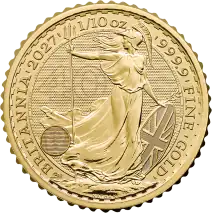1/10 oz Britannia Charles III Gold Coin | 2027
