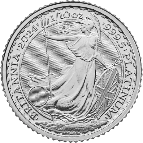 1/10 oz Britannia Charles III Platinum | 2024