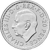 1/10 oz Britannia de Plata Carlos III | 2027