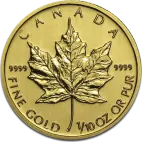 1/10 oz Maple Leaf | Gold | mixed years
