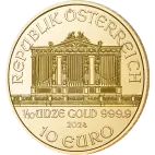 1/10 oz Vienna Philharmonic Gold Coin | 2024