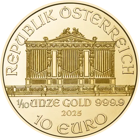 1/10 oz Wiener Philharmoniker Goldmünze | 2026