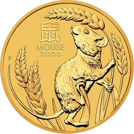 1/2 oz Lunar III Mouse Gold Coin (2020)