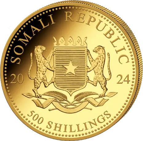 1/2 oz Somalia Elephant Gold Coin | 2024
