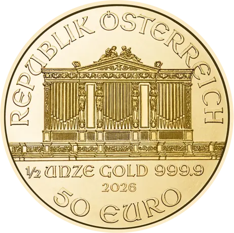 1/2 oz Filarm&oacute;nica de Viena | Oro | 2026