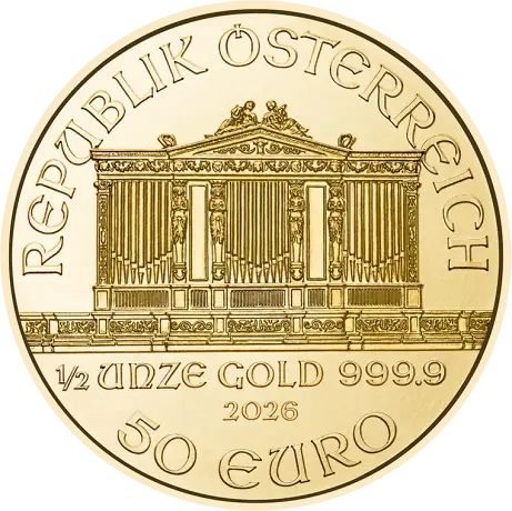 1/2 oz Wiener Philharmoniker Goldmünze | 2026
