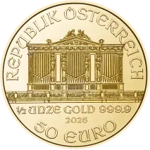 1/2 oz Wiener Philharmoniker Goldmünze | 2026