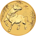 1/20 oz Lunar III Ox Gold Coin (2021)