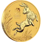 Золотая монета Лунар III Год Кролика 1/20 унции 2023 (Lunar III Rabbit)