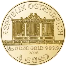 1/25 oz Vienna Philharmonic Gold Coin | 2026