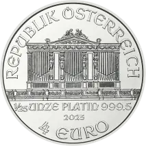 1/25 oz Wiener Philharmoniker Platinm&uuml;nze | 2026