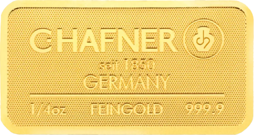 1/4 oz Gold Bar | C.Hafner