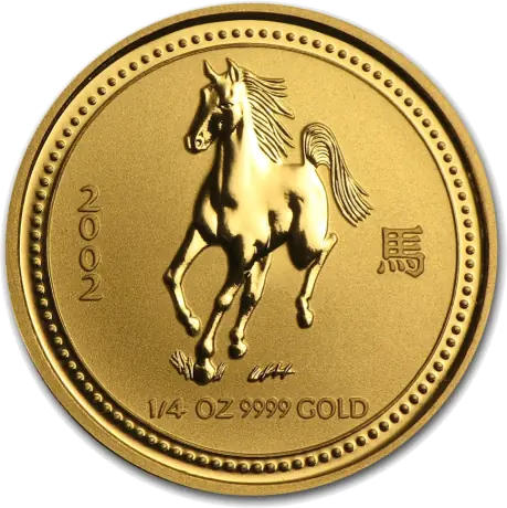 1/4 oz Lunar I Horse | Gold | 2002
