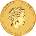 1/4 oz Lunar II Pig Gold Coin (2019)
