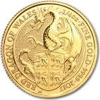 1/4 oz Gold Dragon Coin 2017 - Queen's Beasts