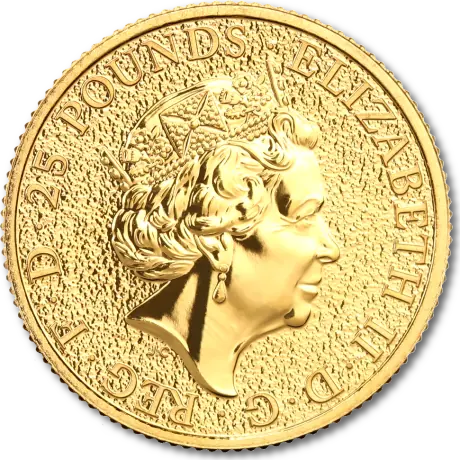 1/4 oz Gold Dragon Coin 2017 - Queen's Beasts