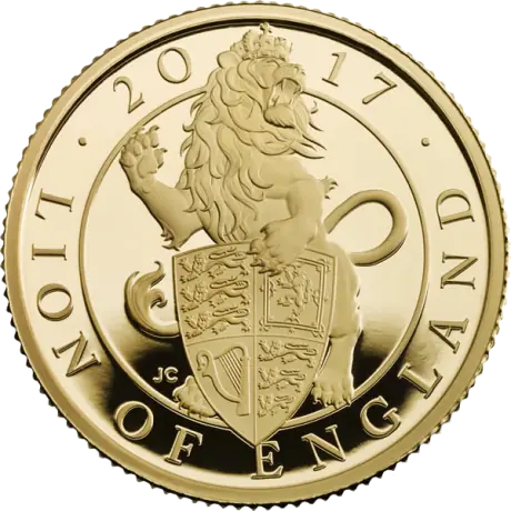 1/4 oz Queen's Beasts Gold Lion Proof Coin (2017)