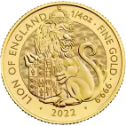 1/4 oz Tudor Beasts The Lion of England Gold Coin | 2022