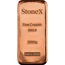 1 Kilo Kupferbarren | StoneX