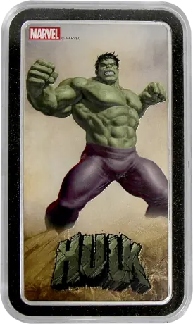 1 Kilo Hulk Silberbarren | Marvel