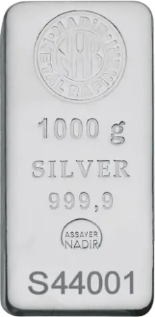 1 Kilo Silver Bar | Nadir Metal Rafineri