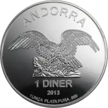1 oz Andorra Eagle Srebrna Moneta | Mieszane Roczniki