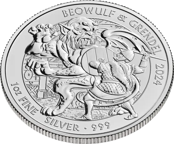 1 oz Beowulf Myths and Legends Silver Coin | 2024