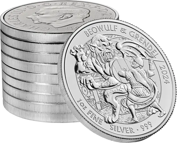 1 oz Beowulf Myths and Legends Silver Coin | 2024