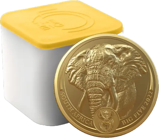 1 oz Big 5 Elephant Pi&egrave;ce d'Or | 2022