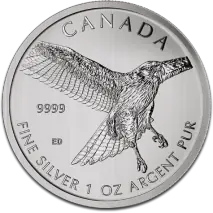 1 oz Red-Tailed Hawk Birds of Prey Silver Coin | 2015