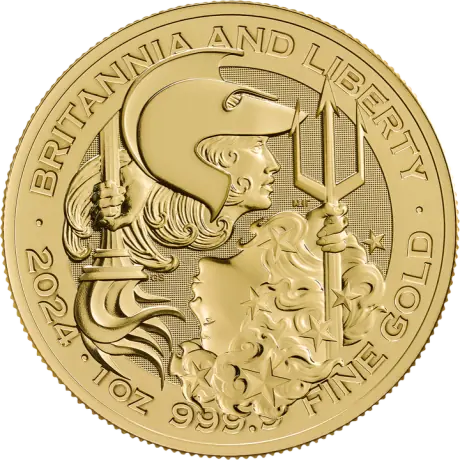 1 oz Britannia and Liberty Gold Coin | 2024