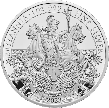 1 oz Britannia Charles III Silbermünze | Proof | 2023
