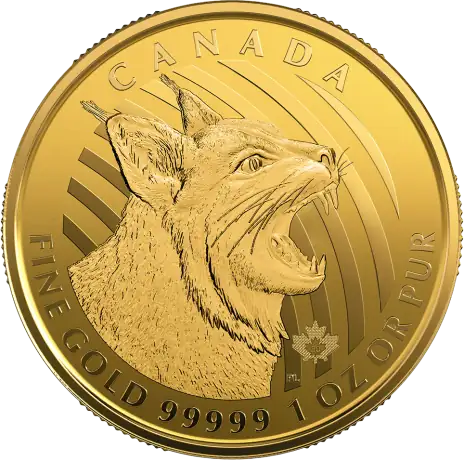 1 oz Call of the Wild Bobcat Oro 999.99 | 2020