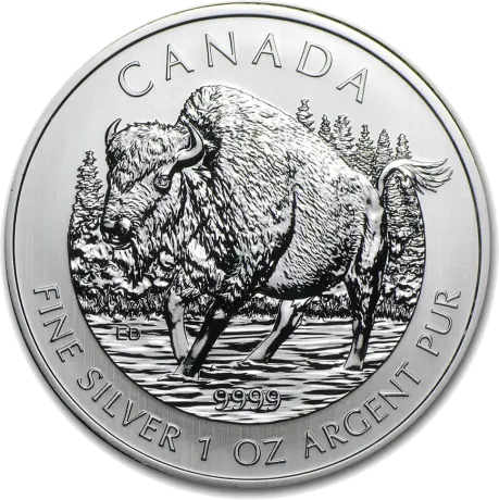1 oz Canadian Bison Wildlife Series | Silver | 2013