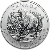 1 oz Canadian Bison Wildlife Series | Silver | 2013
