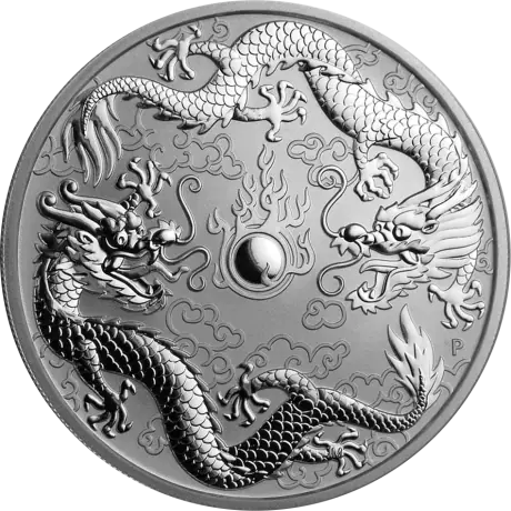 1 oz Double Dragon Silver Coin | 2019
