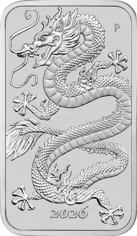 1 oz Dragon Rectangular Silver Coin | 2026